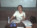 Dando aula. 1999.